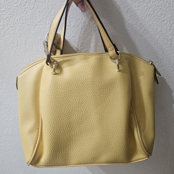 ✨️JUICY COUTURE YELLOW LEATHER ORIGINAL SATCHET PURSE✨️ OG JUICY COUTURE - Picture 8 of 11